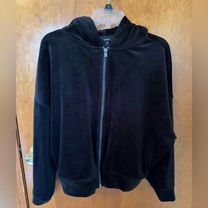Express Black velour Track suit SZ S & M